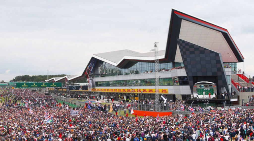 F1 British Grand Prix is held at Silverstone