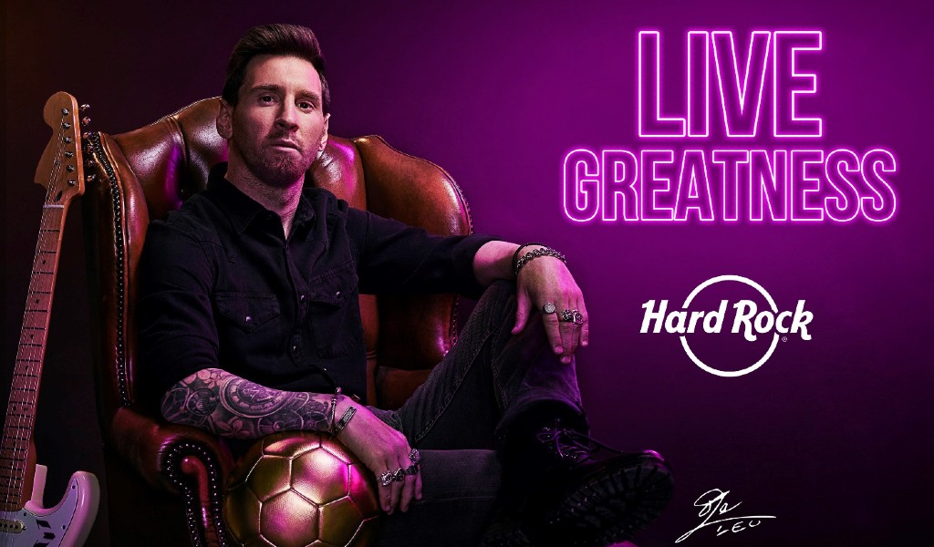 Lionel Messi signs for Hard Rock International as a brand ambassador