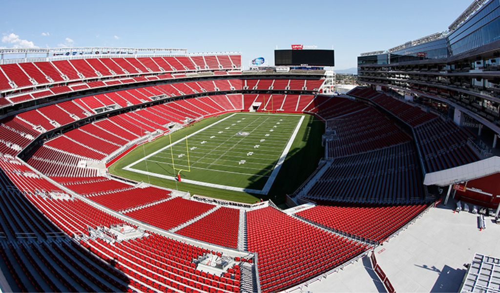 Levi's Stadium, the home of the San Francisco 49ers, in Santa Clara