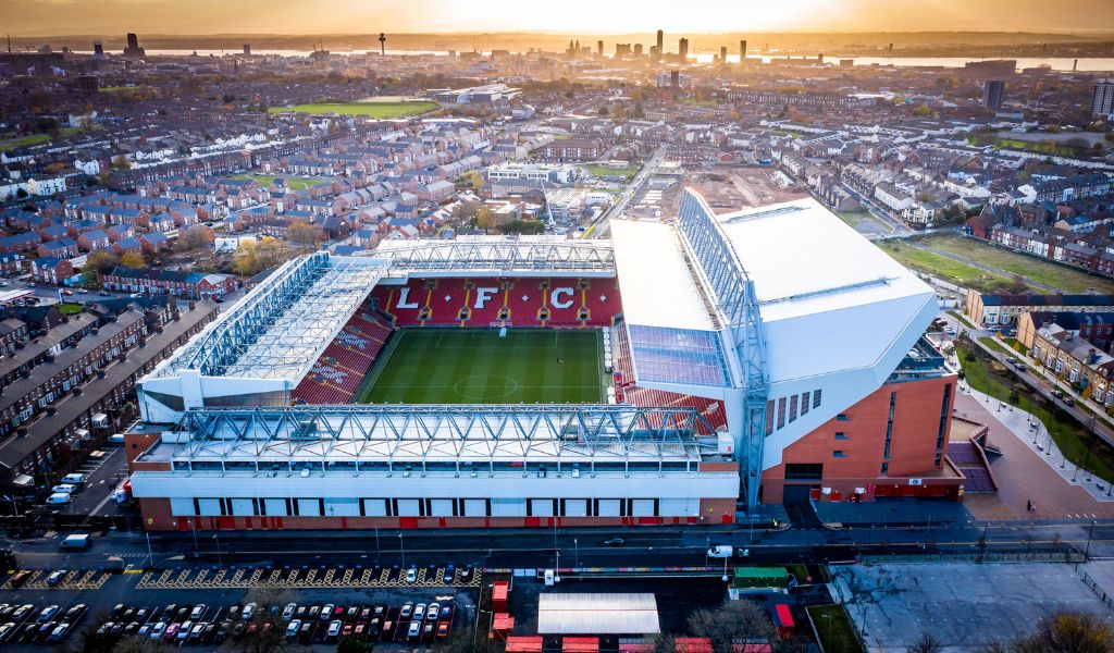 Liverpool FC’s Anfield stadium (Image: Visit Liverpool)