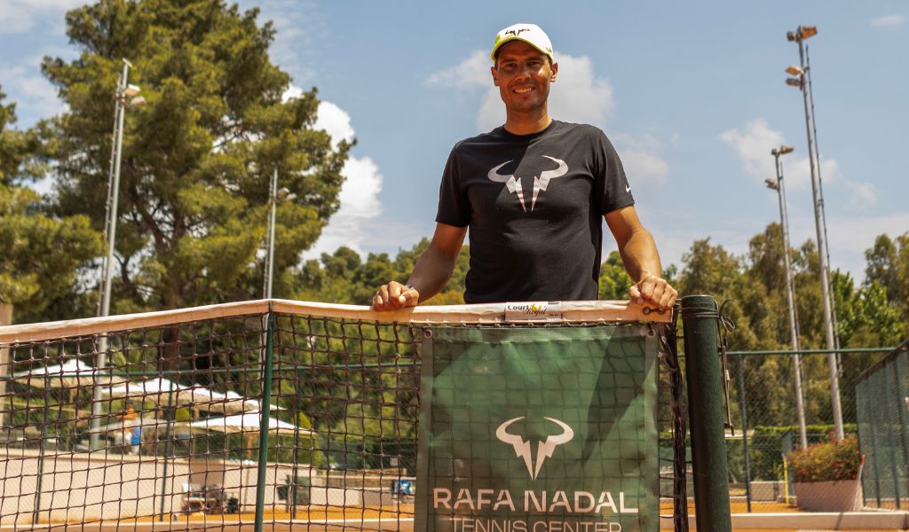 Video: Rafa Nadal visits his tennis centre at Sani Resort in Greece 