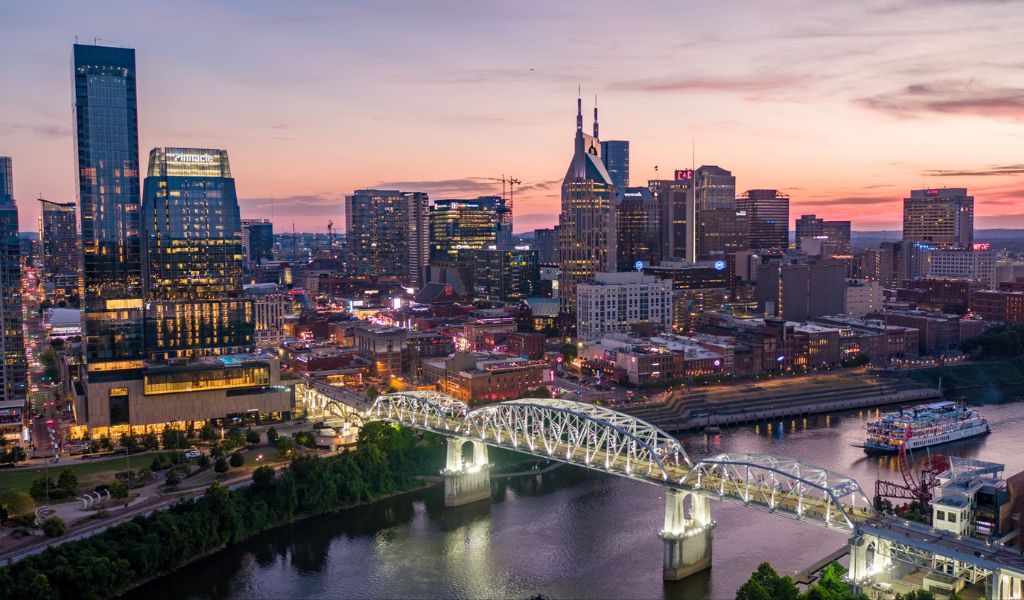 Nashville in Tennessee is known as Music City