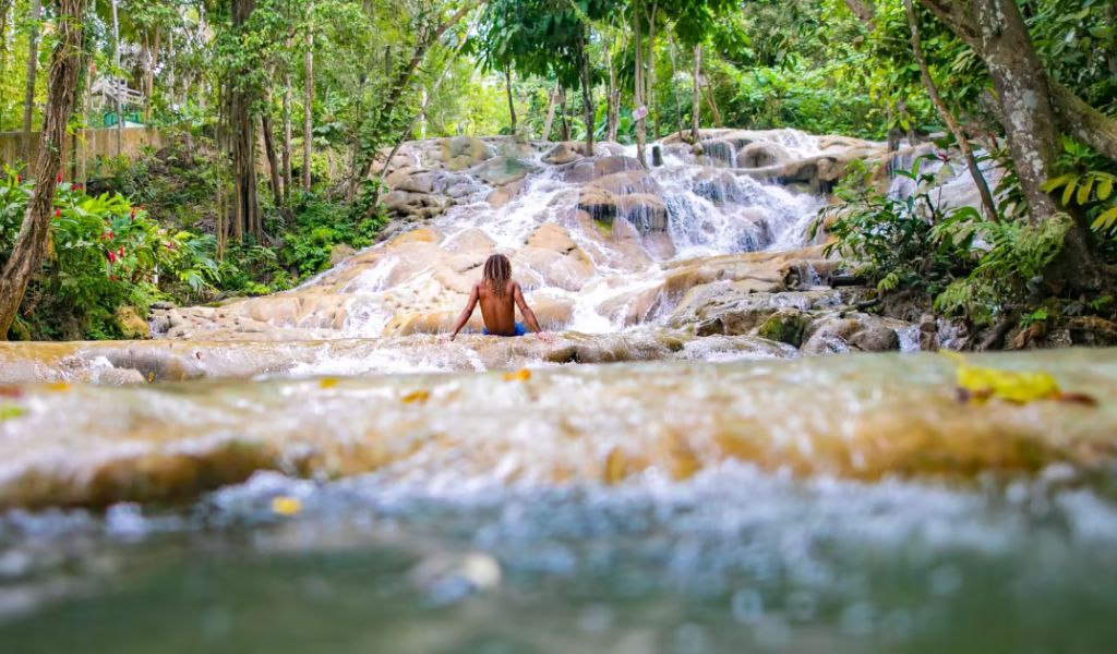 Dunn’s River Falls in Jamaica