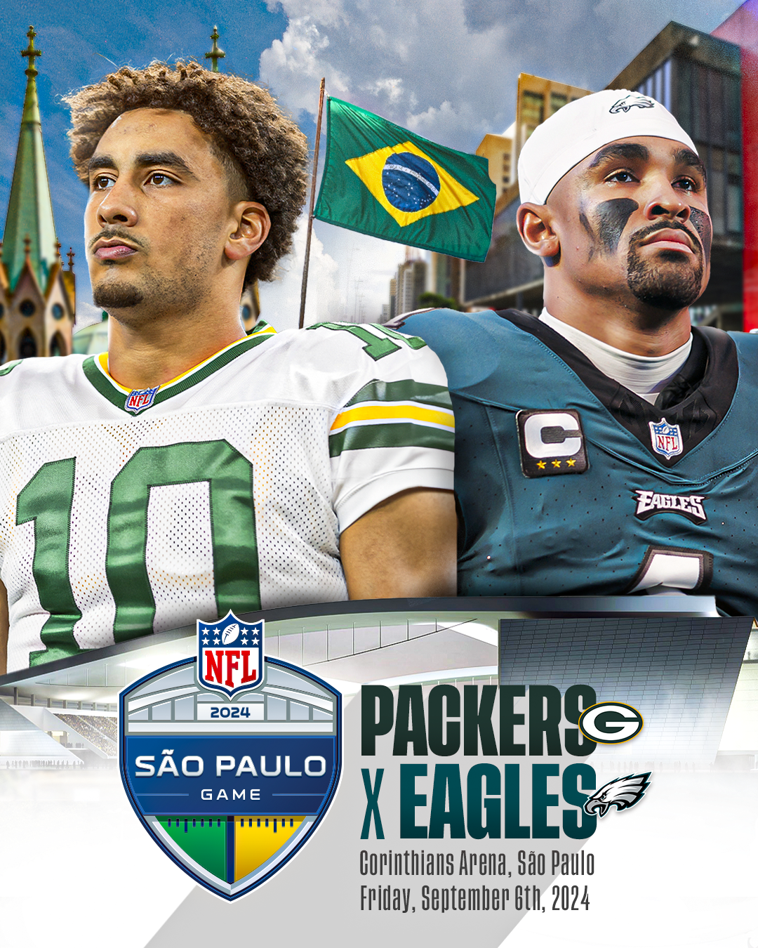 2024 NFL São Paulo Game: Packers vs. Eagles 