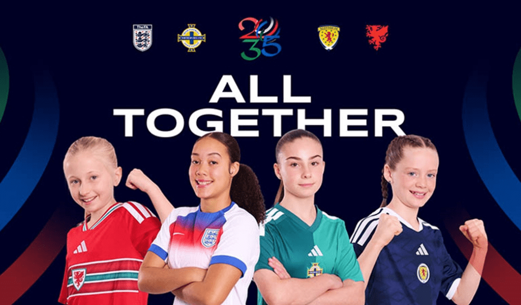 UK’s 2035 FIFA Women’s World Cup bid (Images and graphics: TheFA.com)