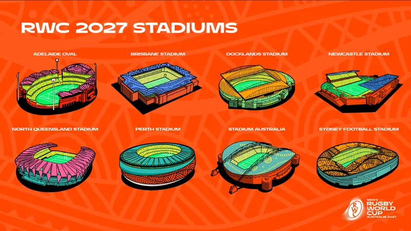 Men’s Rugby World Cup 2027 stadiums