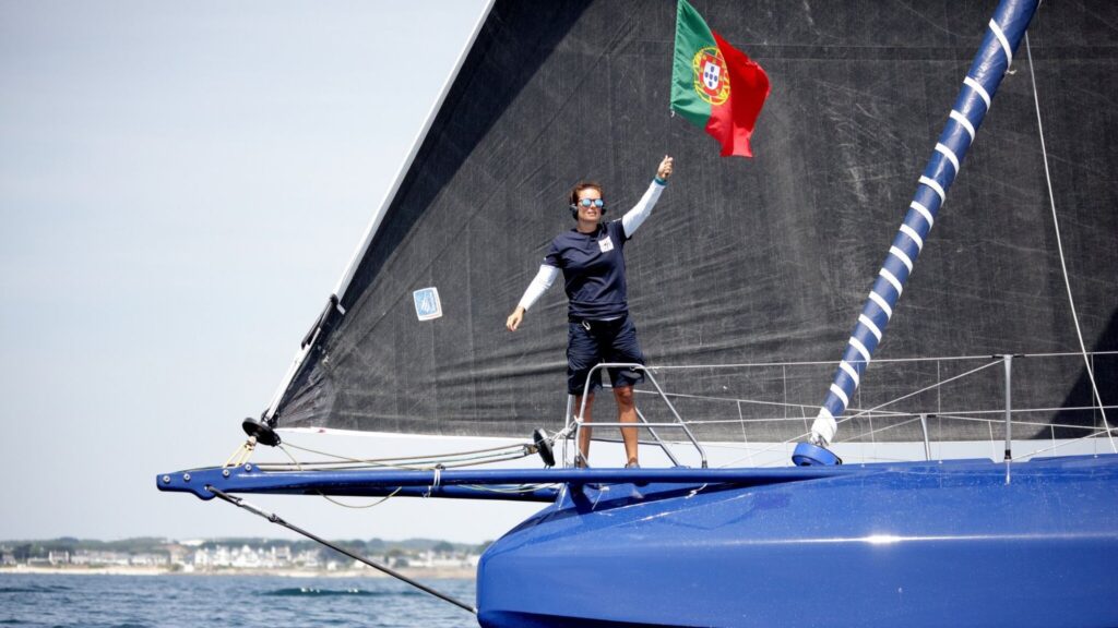 United by the Ocean co-skipper Mariana Lobato (© Théophile Wannebroucq)